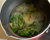 ほうれん草と卵のスープ作り方3写真