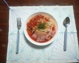 トマトとアゴだしのスープパスタ作り方5写真