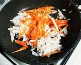 お豆腐入のヒジキ煮作り方1写真