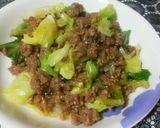丼にも◎キャベツと挽き肉の炒め物。作り方4写真