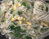海老と豆苗のもやしのおかずスープ＊作り方4写真