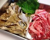 大葉香る牛肉と舞茸のバター醤油ソテー作り方1写真