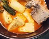 サバ缶の純豆腐風辛スープ作り方6写真