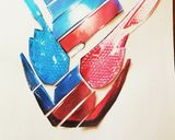 仮面ライダービルド☆立体ケーキ作り方15写真