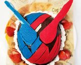 仮面ライダービルド☆立体ケーキ作り方29写真