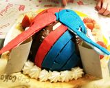 仮面ライダービルド☆立体ケーキ作り方31写真