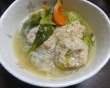 ＊豆腐でふわふわ豚ひき肉だんご鍋＊作り方4写真