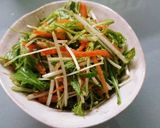 シャキシャキ♪水菜のサラダ作り方5写真