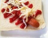 簡単朝食に☆食パンでホットドッグ風❤作り方2写真