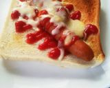 簡単朝食に☆食パンでホットドッグ風❤作り方3写真