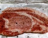 トースター㌧豚ステーキ作り方1写真