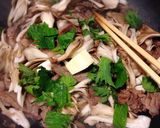 大葉香る牛肉と舞茸のバター醤油ソテー作り方5写真