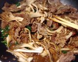 大葉香る牛肉と舞茸のバター醤油ソテー作り方6写真