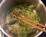 ネギたっぷり！わかめスープ作り方2写真