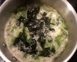 ネギたっぷり！わかめスープ作り方4写真