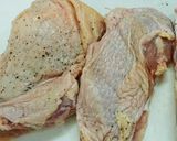 カキ醤油で作った割下で簡単鶏肉の照り焼き作り方1写真