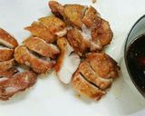 カキ醤油で作った割下で簡単鶏肉の照り焼き作り方3写真
