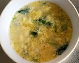 ほうれん草と卵のスープ作り方7写真