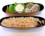 ひな祭り デコ弁当 花びら 簡単 詰め方作り方2写真