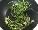 簡単10分！菜の花のペペロンチーノ作り方3写真