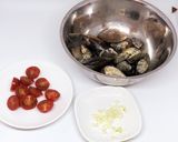 4種貝とチェリートマトの完全栄養食パスタ作り方2写真