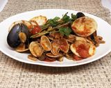 4種貝とチェリートマトの完全栄養食パスタ作り方9写真