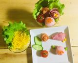 家にあるカップを使って❣️花束お寿司作り方3写真
