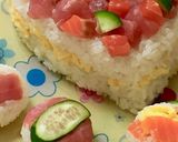 ハート ちらし寿司ケーキ　Xmasにも作り方3写真
