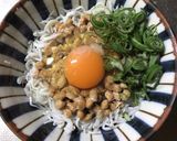 忙しい朝に！3分で作れる！納豆しらす丼作り方4写真