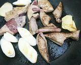 カキ醤油で作った割下で簡単レバー炒め作り方3写真