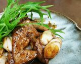 カキ醤油で作った割下で簡単レバー炒め作り方5写真