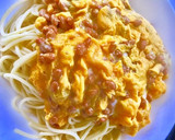 とろとろ半熟納豆オムレツの和風パスタ作り方5写真