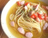 スライスチーズ活躍！朝スープパスタ♪作り方8写真