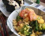 海老とブロッコリーのふんわり中華卵炒め作り方9写真