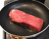 簡単デミソースの桃色ローストビーフ作り方2写真