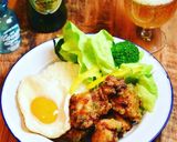 ガパオ風もちこチキン☆白玉粉でカリカリ〜作り方4写真