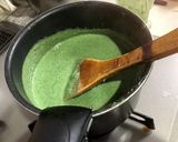 米粉と豆乳ほうれん草のホットケーキ作り方5写真