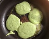 米粉と豆乳ほうれん草のホットケーキ作り方7写真