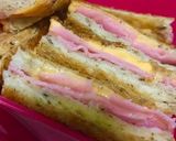 ハム&チェダーチーズサンドイッチ☆作り方5写真