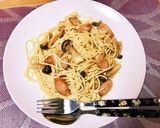 簡単★ウインナーとしめじのクリームパスタ作り方9写真