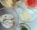 牡蠣のガーリック風味のパン粉焼き作り方1写真