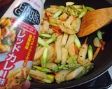 【じゃが芋とアスパラのピリ辛バター炒め】作り方10写真