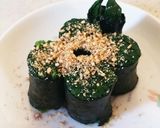 ほうれん草のお浸し《のり巻き風》作り方3写真