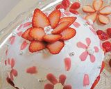 苺のドームケーキ☆チョコで桜作り方8写真