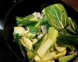 青梗菜とベーコンのカレー炒め作り方3写真