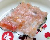 【離乳食初〜中期】ひな祭り♪菱餅風お粥作り方6写真