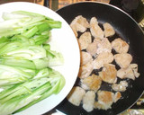 鶏肉と青梗菜の中華炒め♪簡単材料2つ作り方10写真