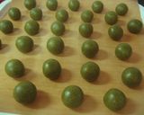 サラダ油で抹茶ミルク♡スノーボール作り方3写真
