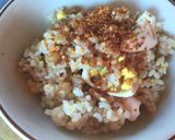 納豆と卵のラー油ふりかけまぜご飯作り方3写真