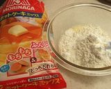 ホットケーキサンド　ベーコン水菜チーズ作り方4写真